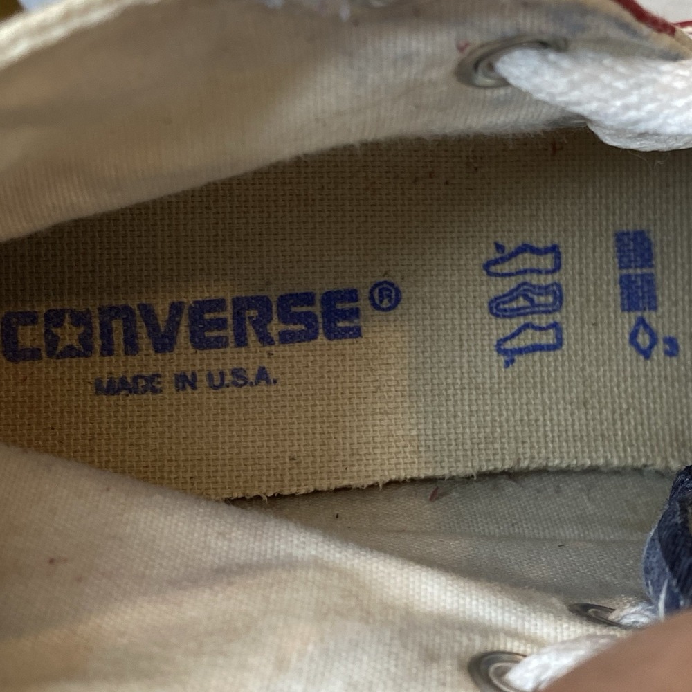 Converse Vintage USA Sneakers M5 W7 90s American Classic Patriotic Globetrotters - Picture 8 of 11